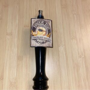 Shock Top Winter Chocolate Wheat Beer Tap Handle Man Cave Black